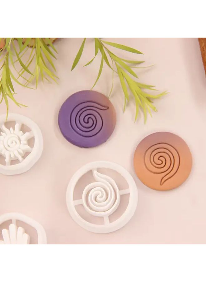 Sunlight Swirls Polymer Clay Cutters Set for Handmade Jewelry Making - Image 3