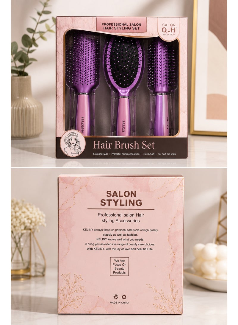 Q.H Hair Brush Set - Image 2