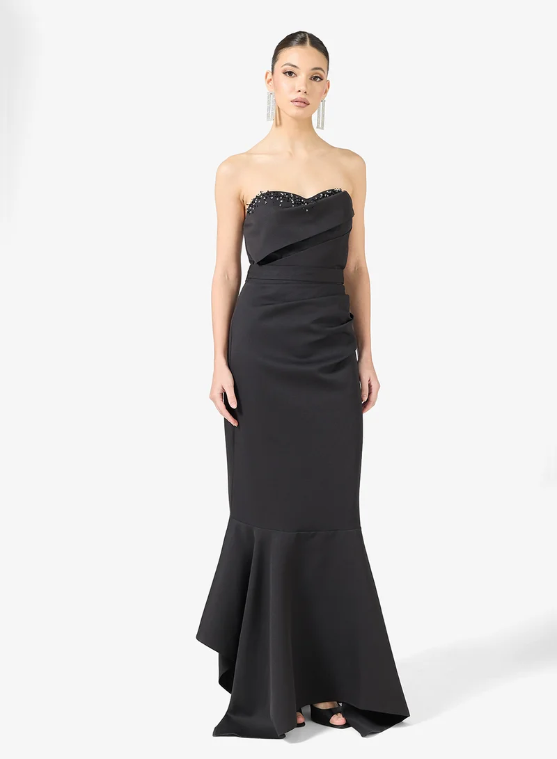 Namshi x  Off Shoulder Jewel Embellished Mermaid Gown for Women | Best Price UAE