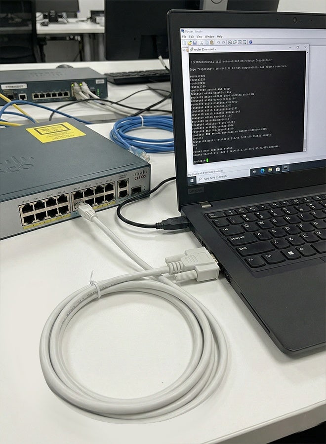 Console Port Cable 6' DB9F - RJ45 CAT5e VSO 50.6G003.001 - Image 5