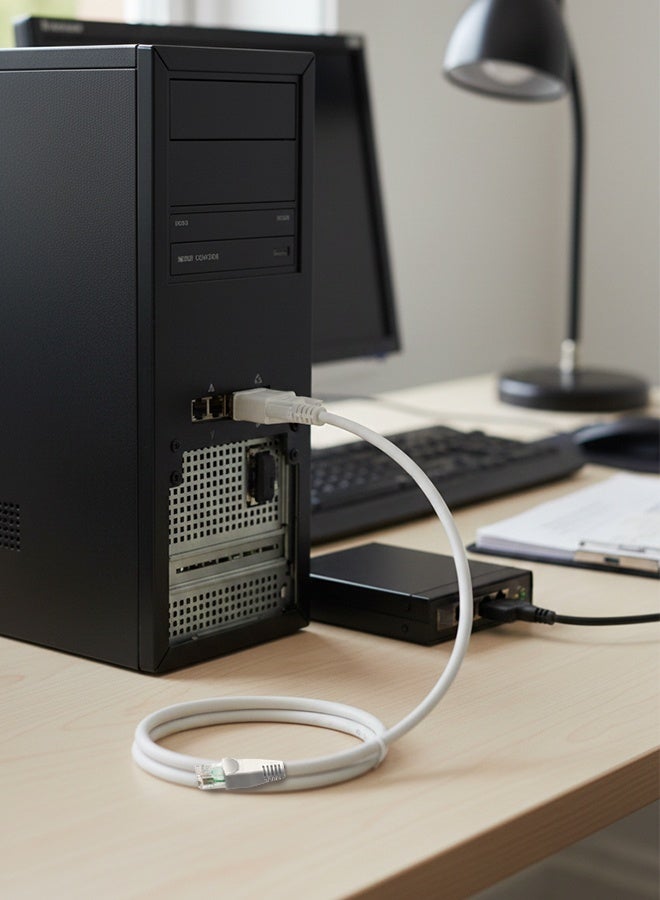 Console Port Cable 6' DB9F - RJ45 CAT5e VSO 50.6G003.001 - Image 2