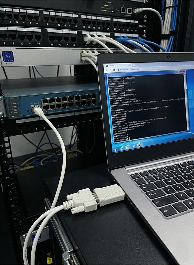 Console Port Cable 6' DB9F - RJ45 CAT5e VSO 50.6G003.001 - Image 3