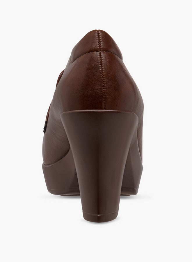 Flora Bella By Shoexpress Horsebit Accent Shoes with Block Heels - Image 5