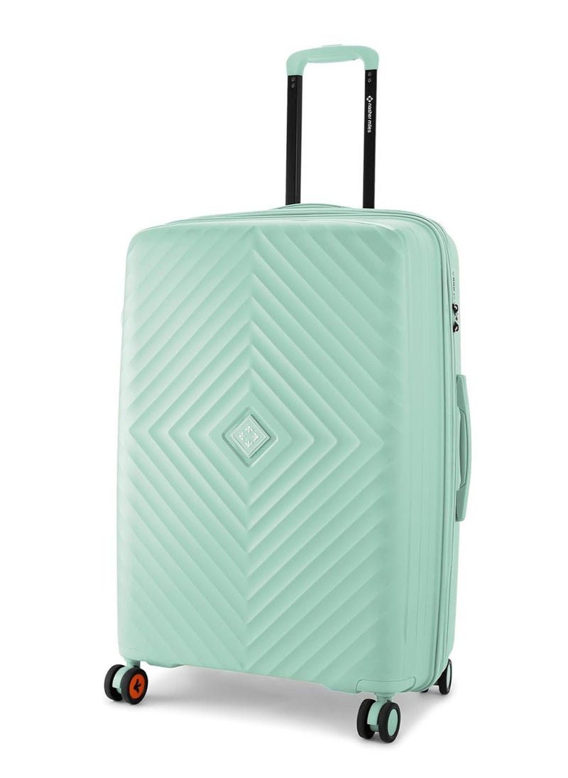 nasher miles Nasher Miles Antwerp Hard-Sided Polypropylene Check-in Luggage 28 inch | 75cm TSA Lock 8 Wheels & Expander Large Trolley Bag for Travel | Suitcase (Pastel Green)  - Image 1