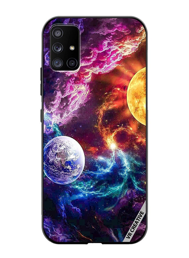 VR CREATIVE Protective Case Cover For Samsung Galaxy A51 5G Beautiful Galaxy Design Multicolour - Image 1