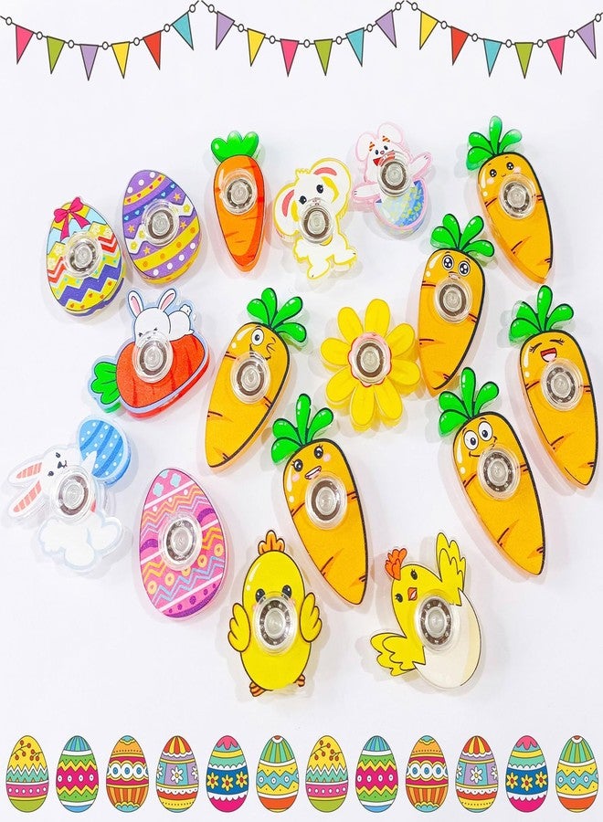 Howzcci 12 Pack Easter Fidget Spinners Toys Novelty Spinning Tops Toys for Kids Boys Girls Easter Basket Stuffers Egg Fillers Party Favors Gifts - Image 4