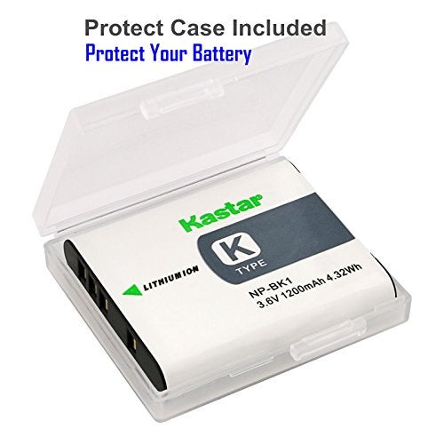 Kastar شاحن USB رفيع من كاستار لبطاريات سوني NP-BK1 وكاميرات سايبر شوت DSC-W180 إلى W980، وويببي MHS-CM1 وPM1 إلى PM5، وبلوجي MHS-CM5 - Image 5
