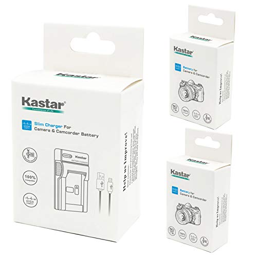 Kastar شاحن USB رفيع من كاستار لبطاريات سوني NP-BK1 وكاميرات سايبر شوت DSC-W180 إلى W980، وويببي MHS-CM1 وPM1 إلى PM5، وبلوجي MHS-CM5 - Image 4