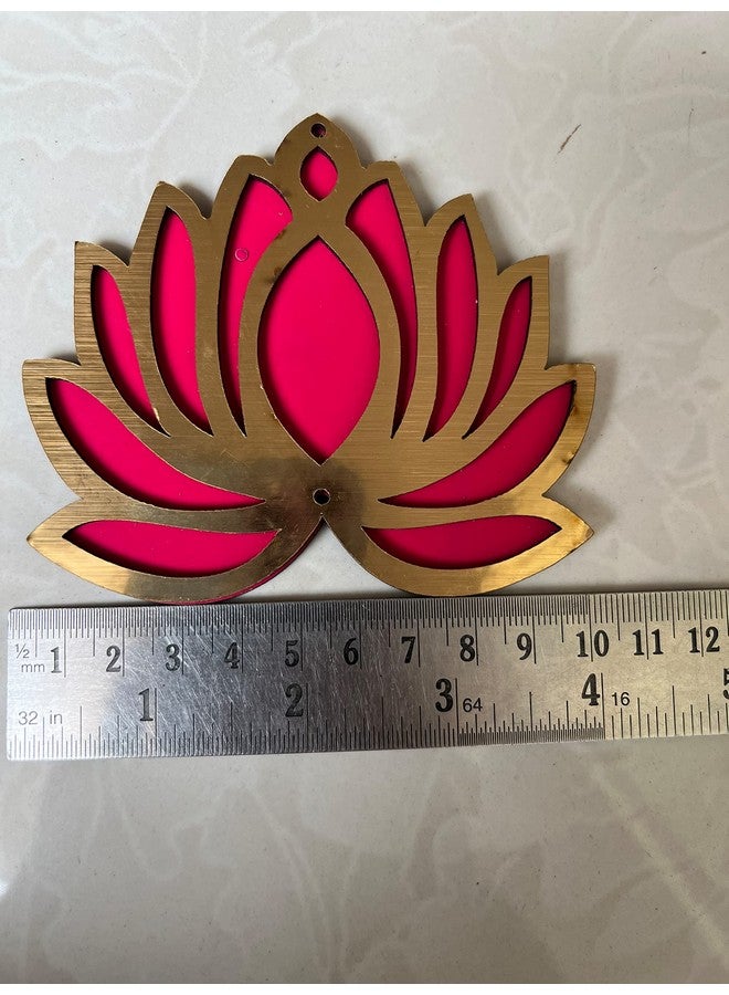 Kavya Fashion Set of 10(10 Cow & 10 Lotus) Lotus & Cow MDF Wooden Cutout|DIY Rangoli Kit|Decoration for Diwali|for Rangoli, Pooja, Decorations, Festival Gift, (White) - Image 5