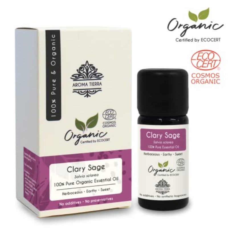 For diffuser and aromatherapy: organic clary sage essential oil, 10ml, pure natural herbaceous floral oil, calming scent, supports relaxation and women's wellness - Image 5