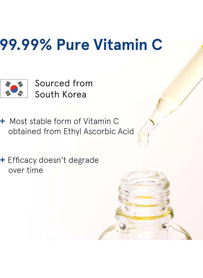 Be Bodywise - 20% Vitamin C Serum For Bright And Glowing Skin | Stable And Effective Skin Rejuvenation Serum With Pure Ethyl Ascorbic Acid And Witch Hazel - Image 1