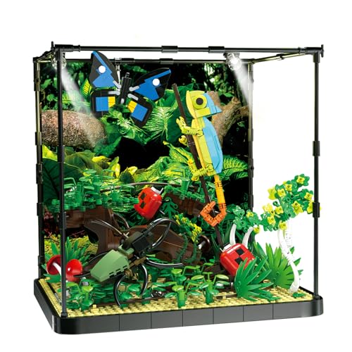 ENJBRICK Flowers Botanical Butterfly Garden Building Set for AdutlsAnimals Insect Tank Building Toy Set for Boys and Girls 12 Years Up 1284 PCS - Image 1