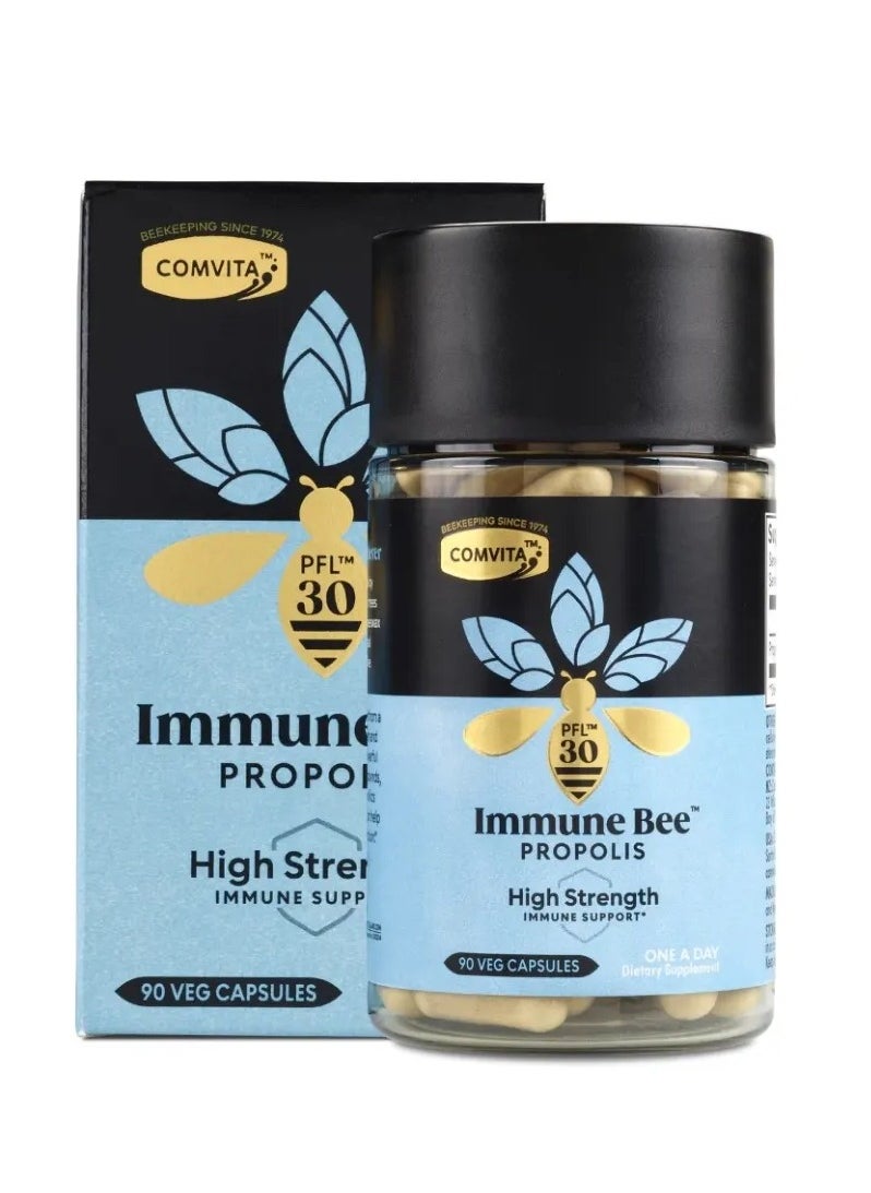 Comvita Comvita High Strength Immune Bee Propolis Veg Capsules PFL30 For Immune Support 90's 