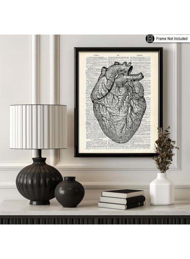 Poster Master Retro Heart Print - Anatomy Art - Anatomical Heart Art - Image 3