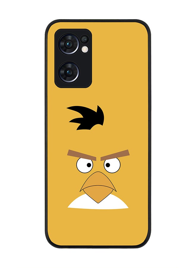 Stylizedd Rugged Black edge case for Oppo Find X5 Lite, Slim fit Soft Case Flexible Cover - Chuck - Angry Birds - Image 1