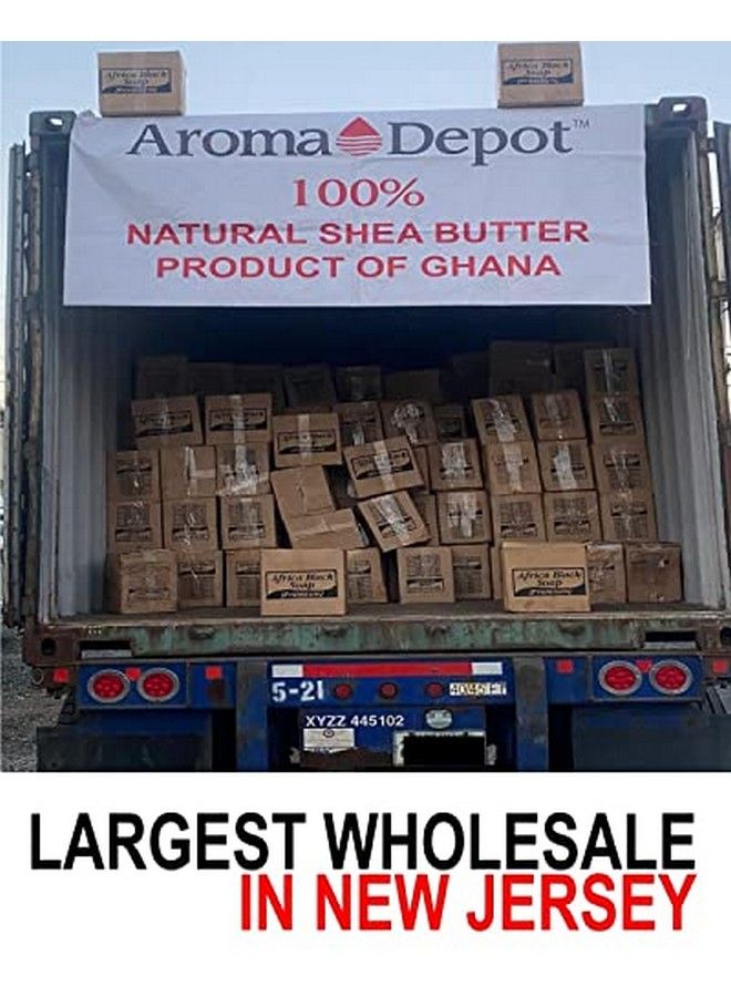 Aroma Depot صابون أفريقي أسود خام 8 أونصة 100% صابون خام لعلاج حب الشباب والأكزيما والصدفية وإزالة الندبات وغسول للوجه والجسم. مصنوع يدويًا بواسطة - Image 5