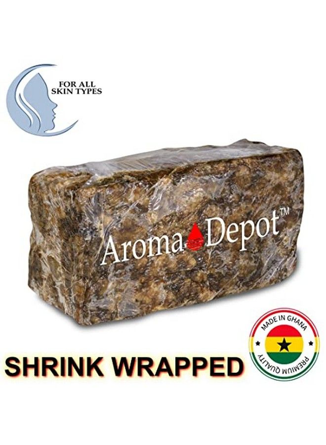 Aroma Depot صابون أفريقي أسود خام 8 أونصة 100% صابون خام لعلاج حب الشباب والأكزيما والصدفية وإزالة الندبات وغسول للوجه والجسم. مصنوع يدويًا بواسطة - Image 4