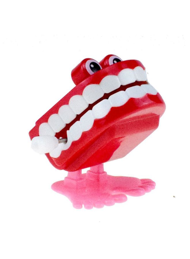 Novelty Funny Coil Chain Jumping Tooth Ghost Pumpkin Skull Halloween Coil Small Toy Santa Claus Gift-Color:Red Jumping Ghost Tooth  - Image 1