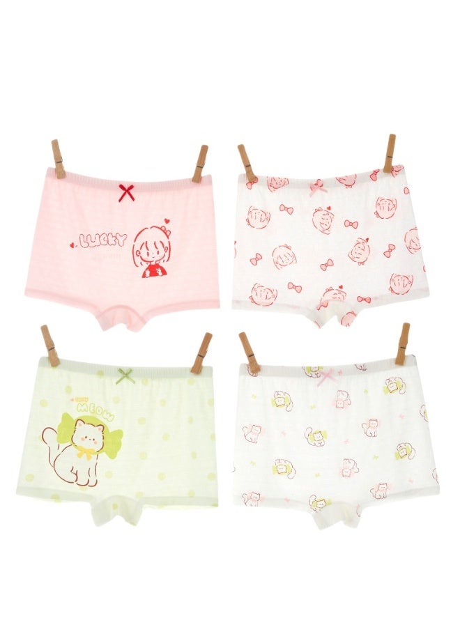 KUYING New Comfortable Skin friendly Breathable Underwear Set 0f 4