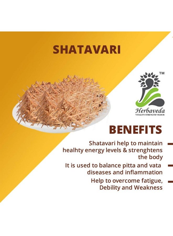 LEANBEING Herbaveda- Organic Peeli shatavari 500g | Yellow shatavar root | Non GMO | Shatavar Root - Image 2