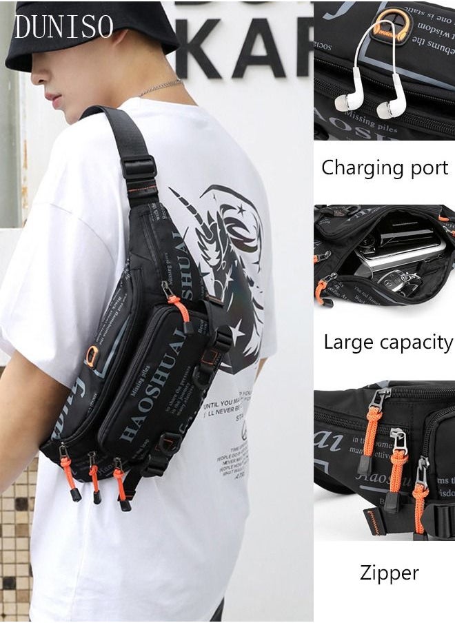 Waterproof Waist Pack Chest Bag for Men and Women Crossbody Bag Waist Bag with Adjustable Strap for Sports Festival Traveling Running Camping Hiking Cycling - pzsku/Z53B5ED1FBDEA7488F766Z/45/_/1687587405/28301684-404b-4f67-89d8-cc70b879ffc0