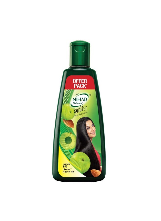 Nihar Naturals Shanti Amla Badam Hair Oil, 300 Ml  - Image 1
