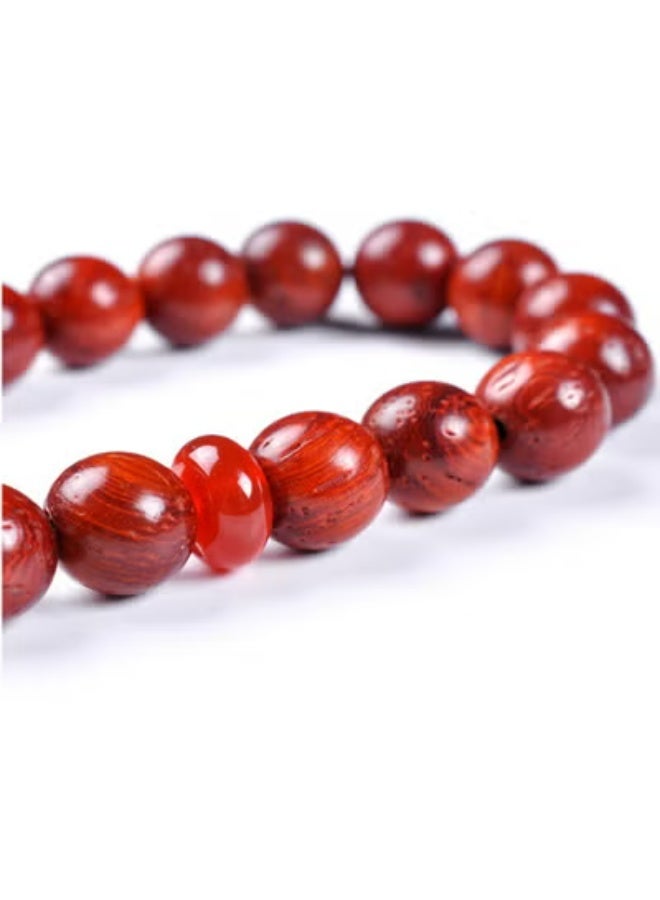 هلالفل مسبحة صلاة إسلامية من حجر اليشب البني وسبائك الزنك، 99 حبة | مسبحة ذكر | مناسبة للجنسين | هدية للعيد، رمضان، الحج، العمرة | مستلزمات الصلاة - Image 4