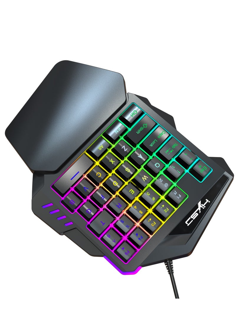 One-Handed Gaming Keyboard And Mouse Set  - Image 2