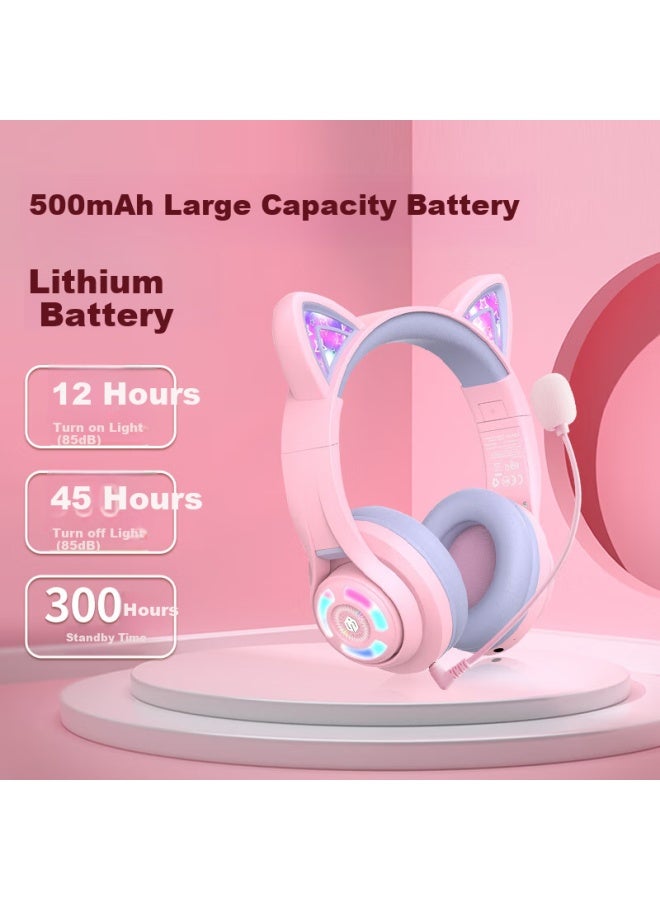 Tribit Student Headphones Over Ear Kids Bluetooth Wireless Ear Return Headphones Back Book Artifact English Recitation Follow-up Learning Online Cl - Image 3