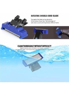 VINI Replacement Head for Old Version of Microtouch Solo Mens Shaver Electric Micro Trimmer (3 Razor Blade & 1 Clean Brush & 1 USB Charger Cable)  - Image 5