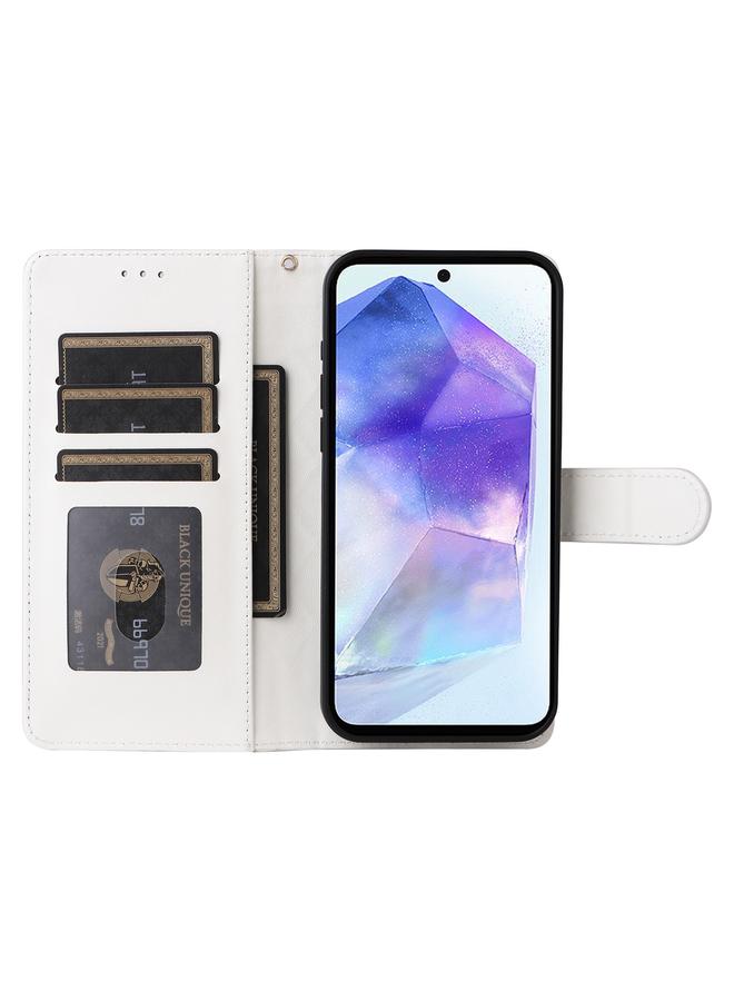 S-TOP Case For Samsung Galaxy A55 Diamond Lattice Leather Flip Phone Case - Image 4