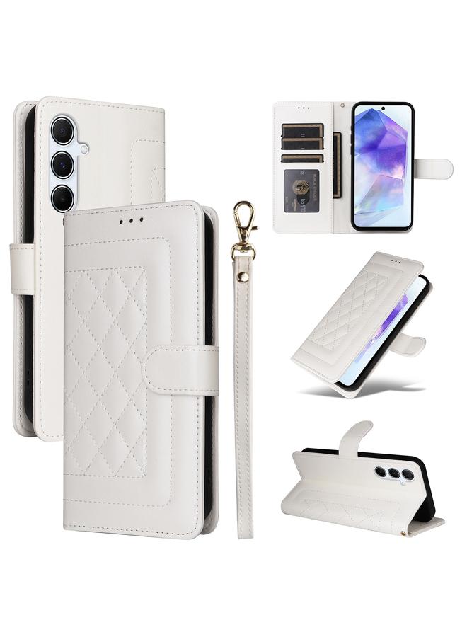 S-TOP Case For Samsung Galaxy A55 Diamond Lattice Leather Flip Phone Case - Image 1