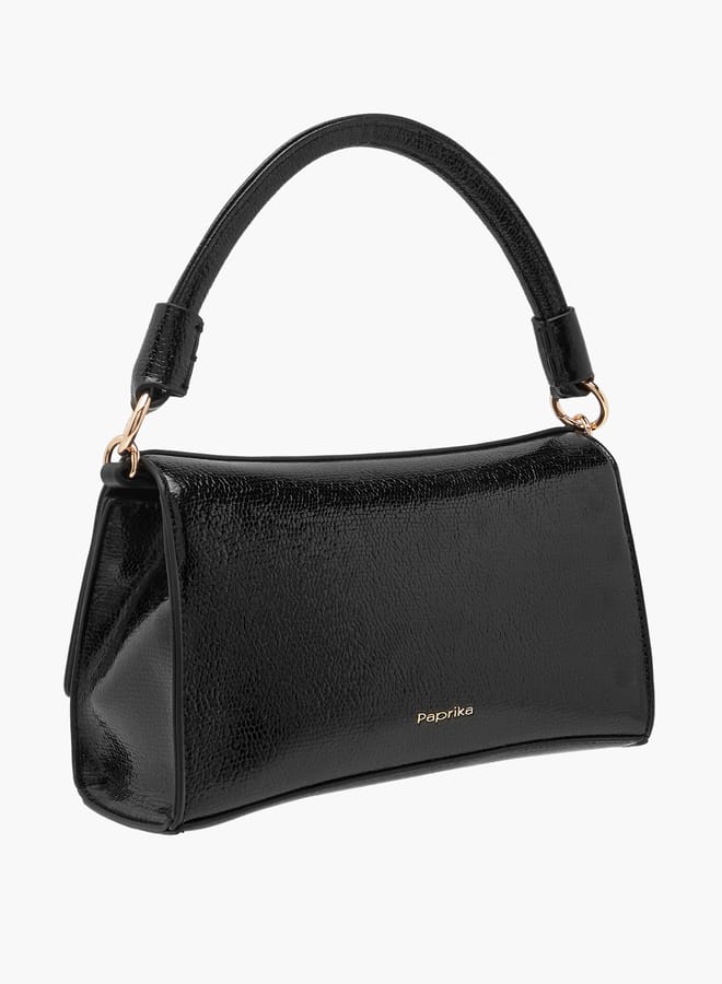 Paprika Womens Embellished Crossbody Bag with Chain Strap and Magnetic Button Closure - Image 3