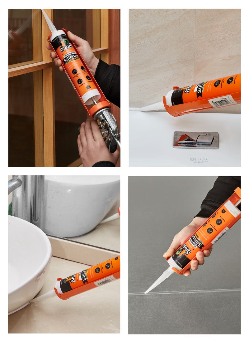 LAWAZIM Heavy Duty Caulking Gun -9inch- Industrial Strength Silicon Sealant Applicator - for Home Repairs, Construction, Adhesive Application and Precision Caulking Tasks -for Professional and DIY Use  - Image 4
