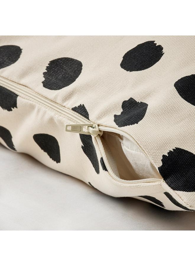 Zaboon Cushion Cover, Off-White/Dot Pattern Black, 50X50 Cm - Image 3