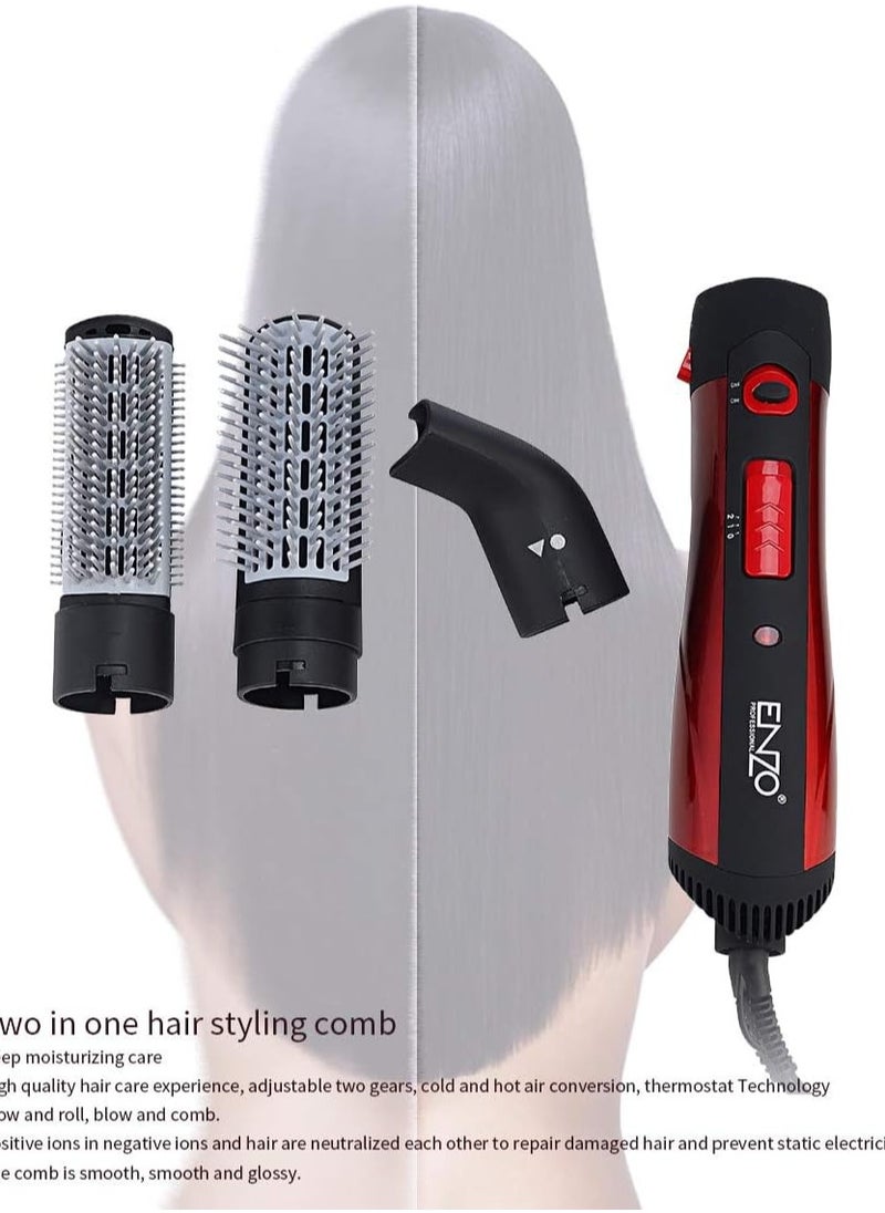 ENZO - ENZO Hair Styler & Dryer With 3 Attachments-EN-503Curler,Straightener,Styler,Dryer - Image 1