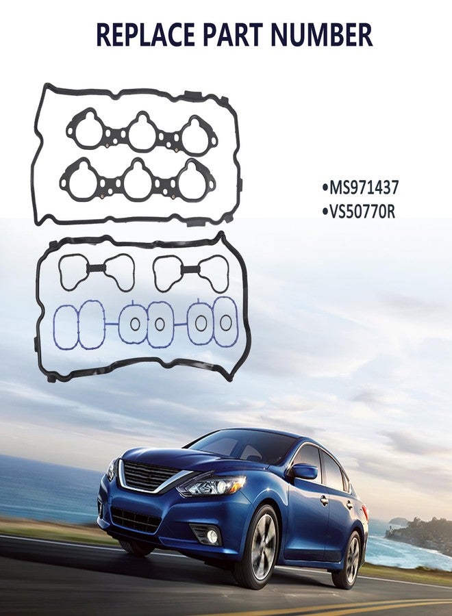ZONFANT Engine Valve Cover and Intake Manifold Gasket Set Compatible with Nissan Infiniti Vehicle 3.5L V6 2007-2024 Altima Maxima Murano Pathfinder Quest 2014-2016 QX60 JX35, Replace#MS97143 VS50770R - Image 2