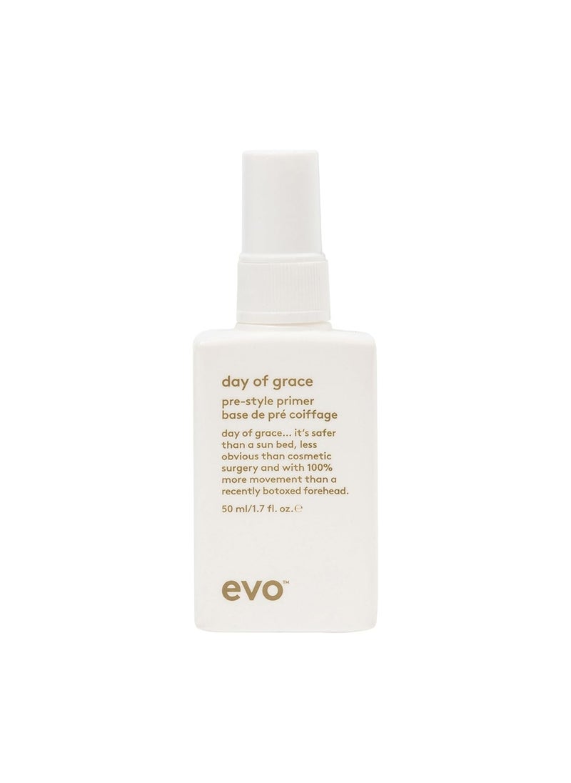 EVO - EVO Day of Grace PreStyle Primer  Leavein Heat Protectant Spray  Moisturizes Detangles  Smooths Hair - Image 1