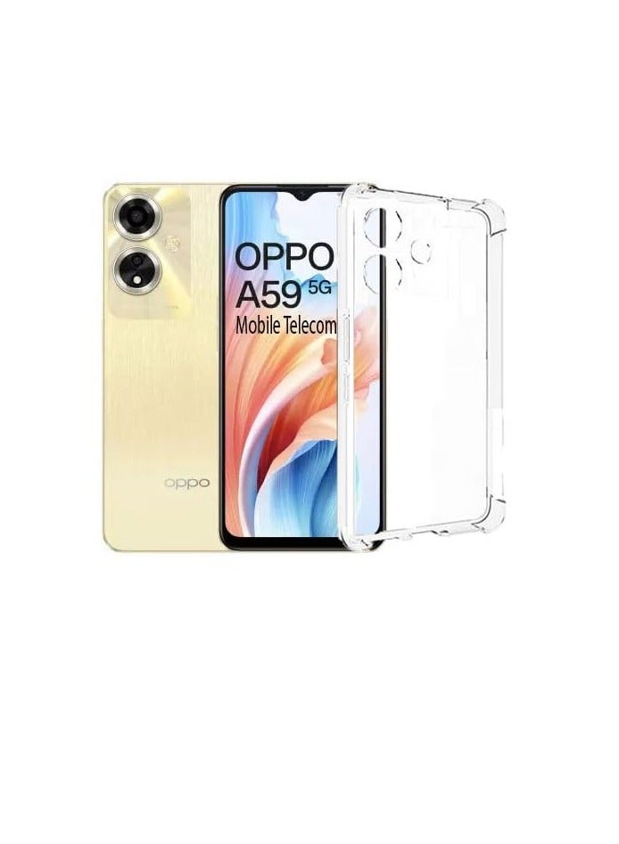 شوميرا Etechnic Oppo A59 5G Back Cover | Slim Soft Back Case for Oppo A59 5G (Transparent) - Image 1