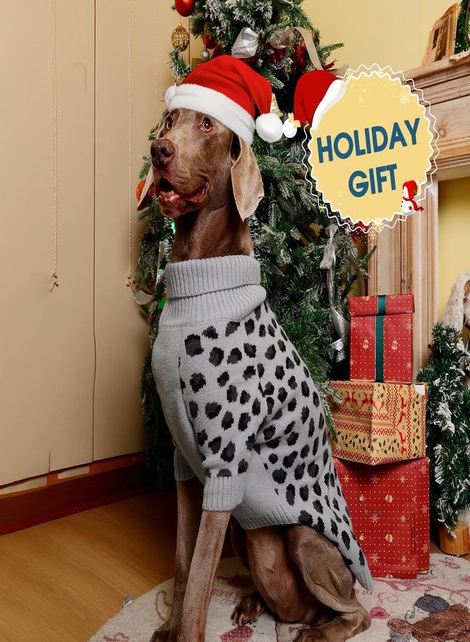 ROZKITCH Cozy Dog Sweater for Medium and Large Dogs, Warm Knit Pullover, Perfect Winter Clothes for Huskies Beagles and Great Danes Grey L - Image 5