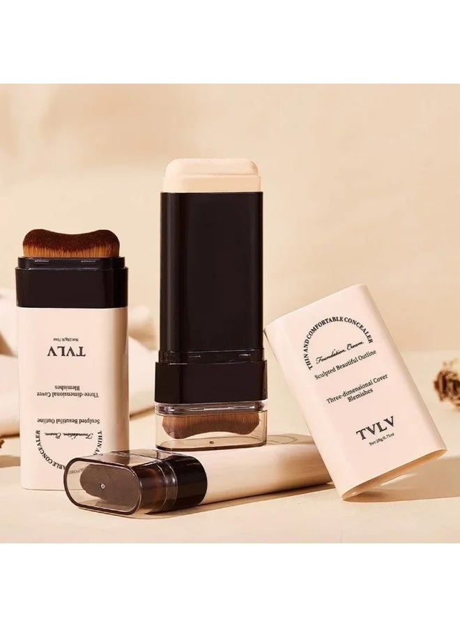 TVLV No. 03 Stick Foundation and Concealer – Hydrating Serum with a Natural Finish and Even Skin Tone for Women - Image 5