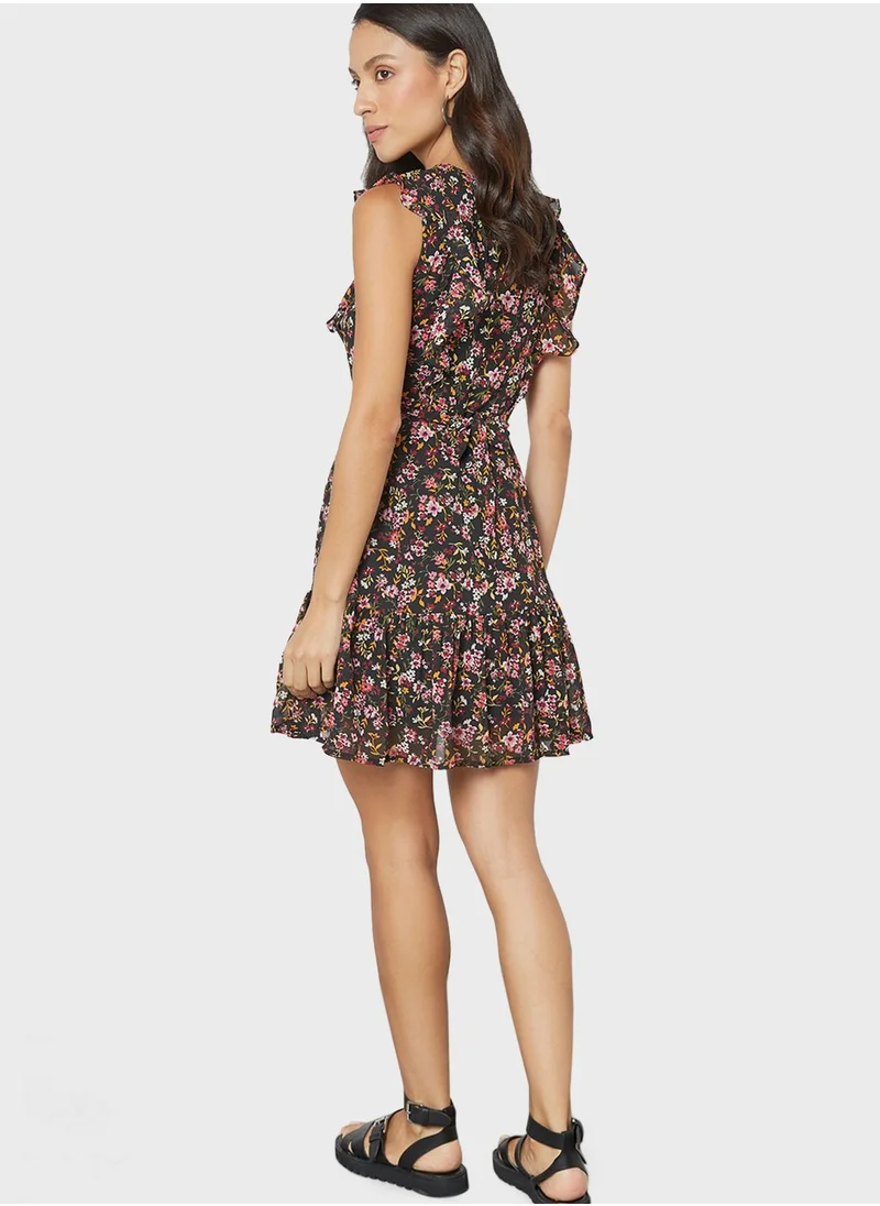 MELA LONDON Floral Print Skirt Dress