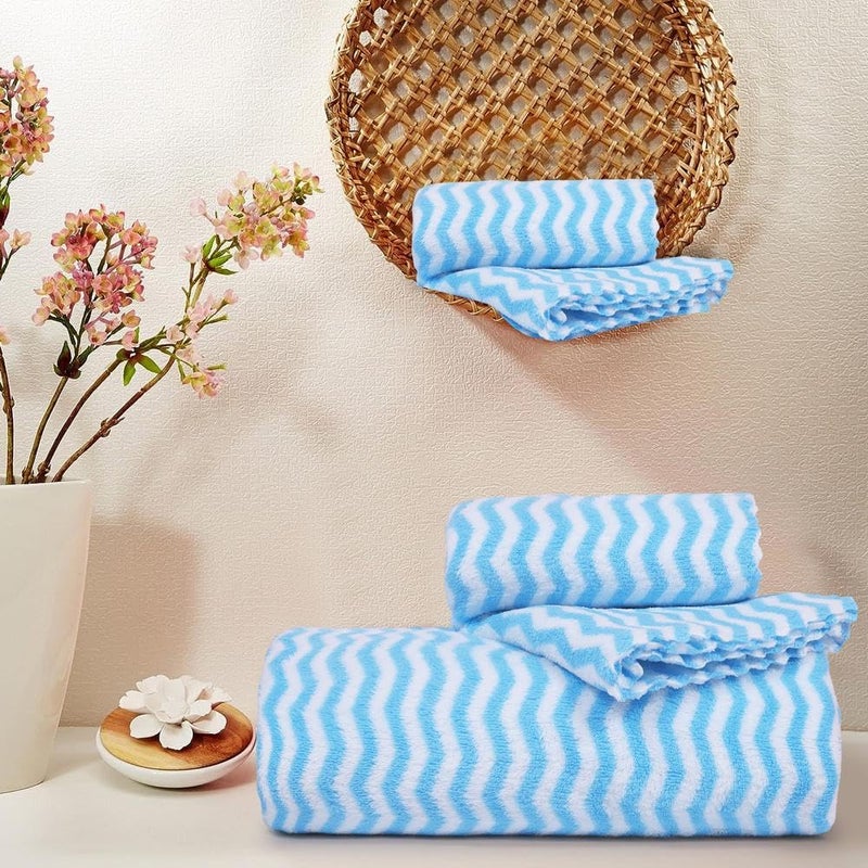 Home-Cloud Ultra Soft 300 GSM Bath Towel Set | 3X Softer Than Cotton Towels | Highly Absorbent & Ultra Fast Dry | Perfect for Home, Pool, Spa & Gym |Set of 2 (1 Bath (140x70cm), 1 Face Towel (75x35cm) - Image 3