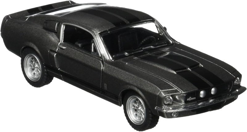 كين سمارت كينسمارت 1967 فورد شيلبي موستانج جي تي 500 رمادي مقياس 1:38 سيارة لعبة سباق مسبوكة 5 بوصات مع خاصية السحب للخلف - Image 1