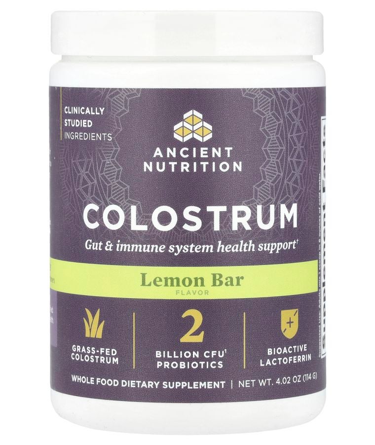 Ancient Nutrition Colostrum Lemon Bar 4.02 oz (114 g)