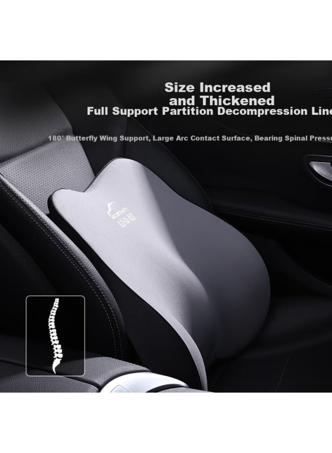 ICAROOM Aichewu Natural Latex Car Lumbar Support, Car Backrest Cushion, Car Waist Support Pad, Car Accessories - Image 2
