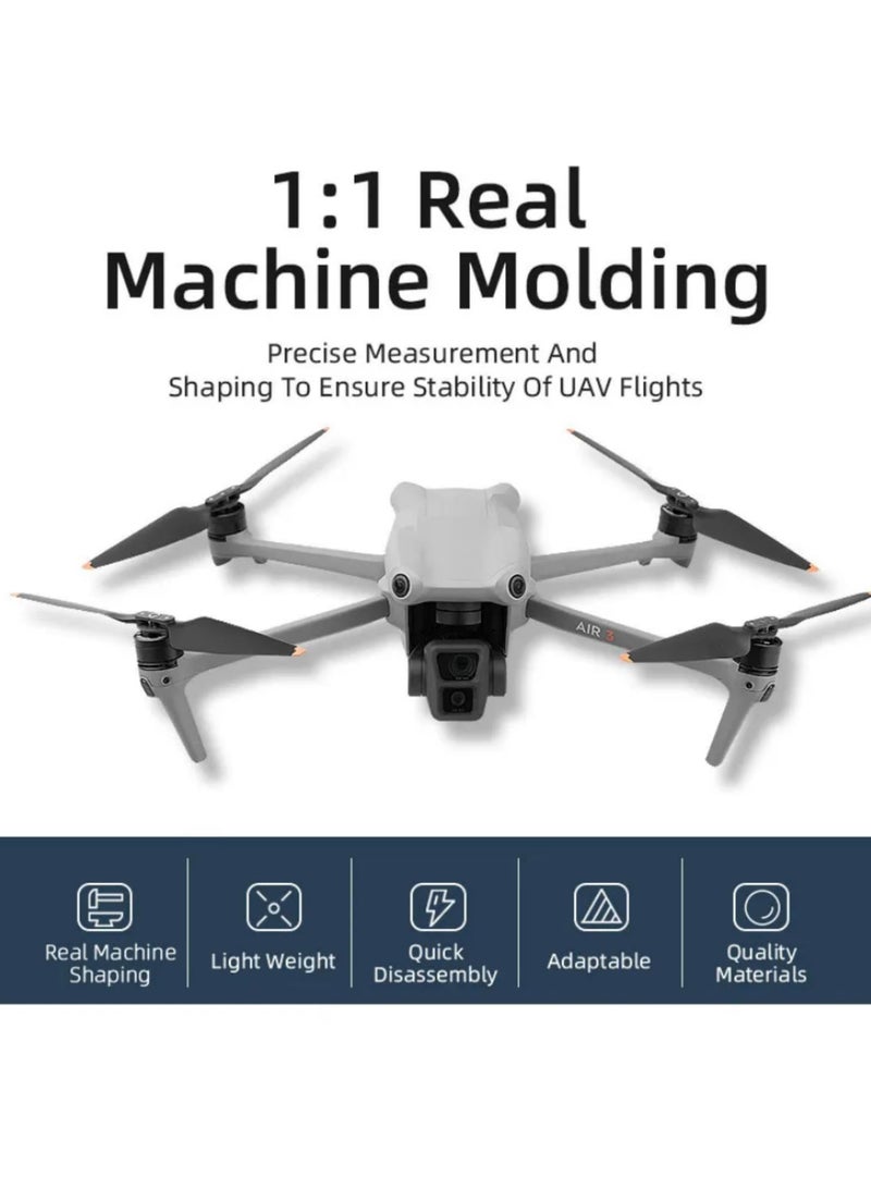 2pair 8747F Propeller for DJI Air 3S / Mavic Air 3 Drone Lightweight Quick-Release Spare Props High-Toughness Low-Power Design Aerodynamic Efficient Fan - Image 4