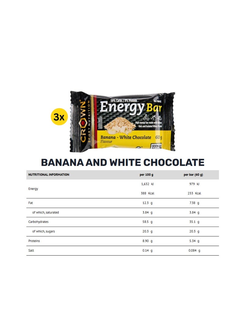 CROWN SPORT NUTRITION CROWN SPORT NUTRITION - Energy Bar Assorted Flavors (12 x 60g)  - Image 5