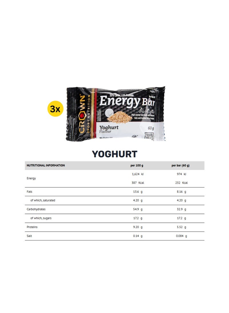 CROWN SPORT NUTRITION CROWN SPORT NUTRITION - Energy Bar Assorted Flavors (12 x 60g)  - Image 4