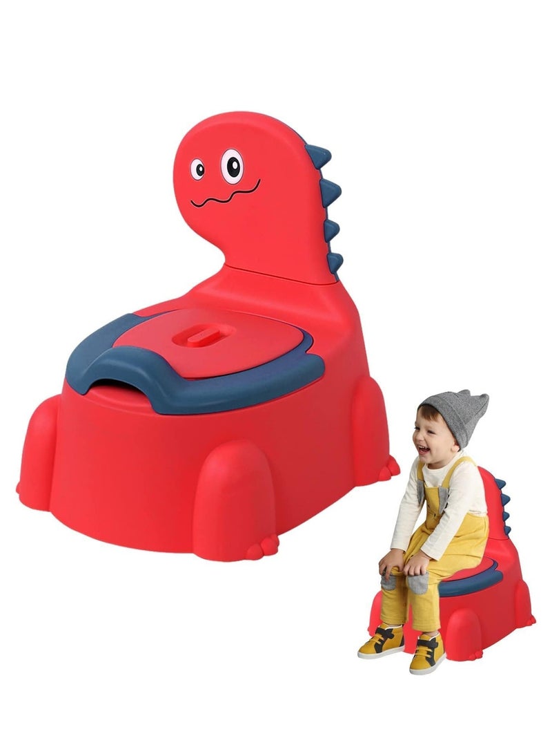 Premify Baby Potty Training Chair for Boys and Girls, Toddlers Potty Toilet Chair,Dinosaur Potty Training Toilet with Lid for Kids,Comfortable Potty Seat for Children 1-6 Years Old  - Image 1